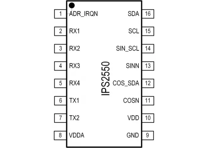 IPS2550 Активный Индуктивный датчик положения для управления высокоскоростными двигателями (автомобильный)